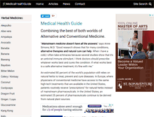 Tablet Screenshot of medicalhealthguide.com